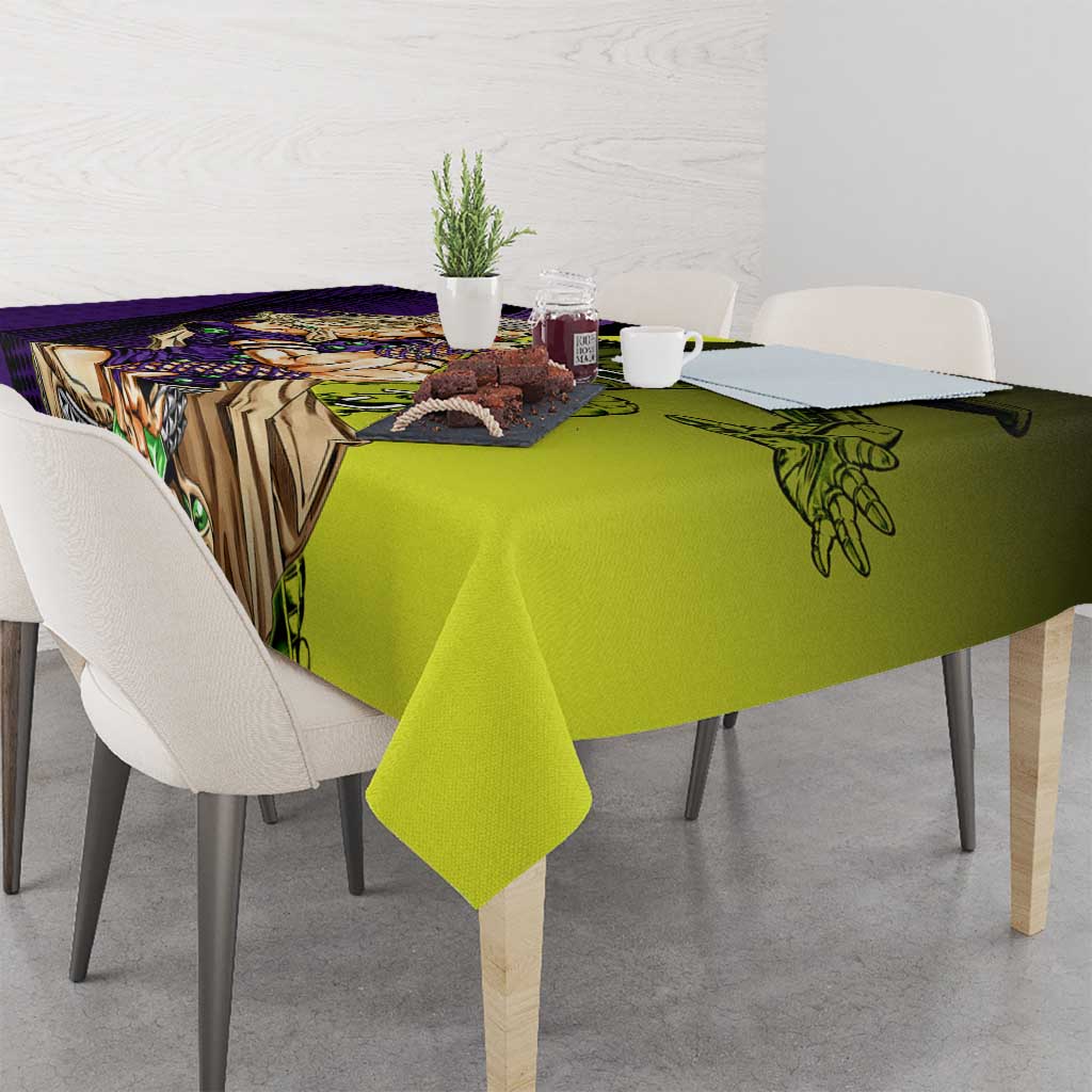 Gyro Zeppeli JoJo’s Bizarre Adventure Tablecloth with Spin Pose and Vibrant - The Mazicc