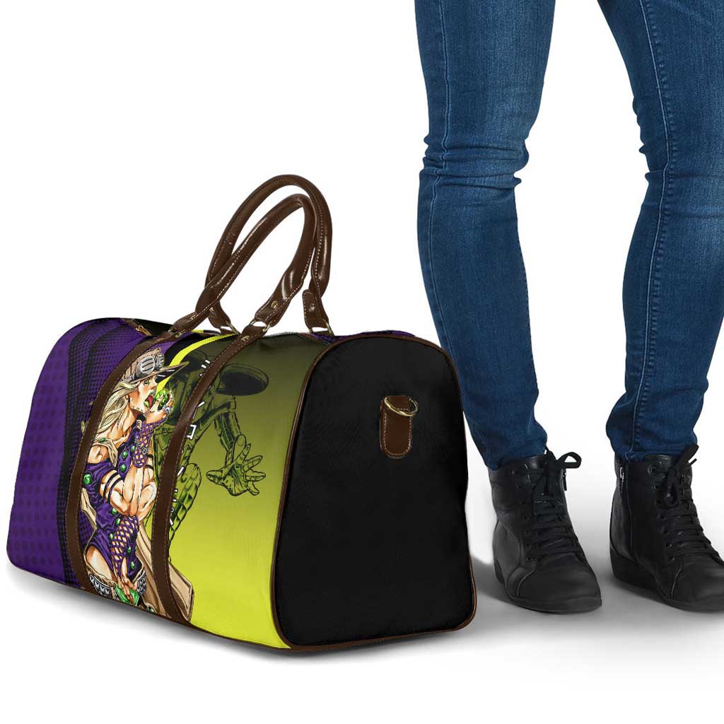 Gyro Zeppeli JoJo’s Bizarre Adventure Travel Bag with Spin Pose and Vibrant - The Mazicc