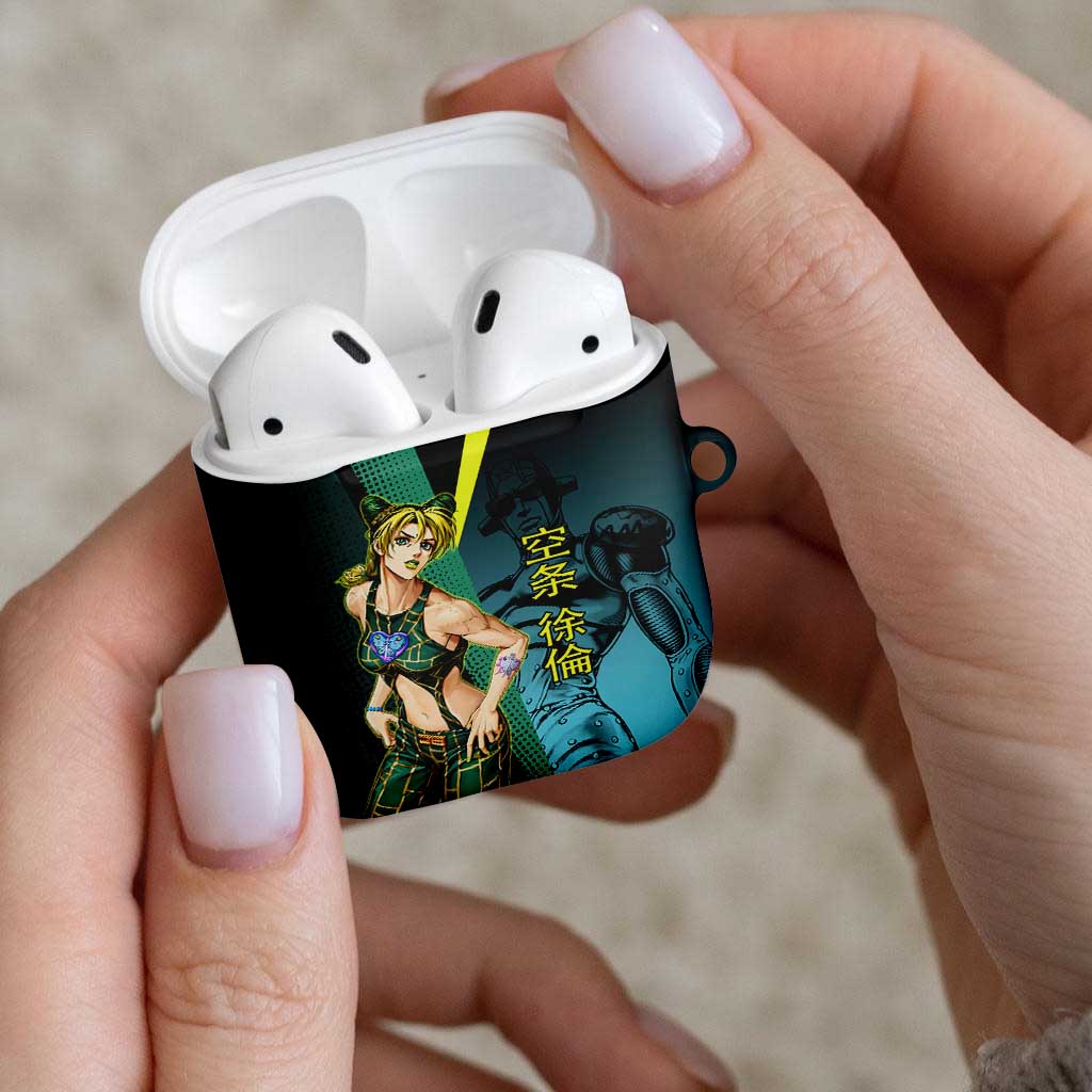 Jolyne Cujoh JoJo’s Bizarre Adventure AirPods Case with Stone Free Stand - The Mazicc