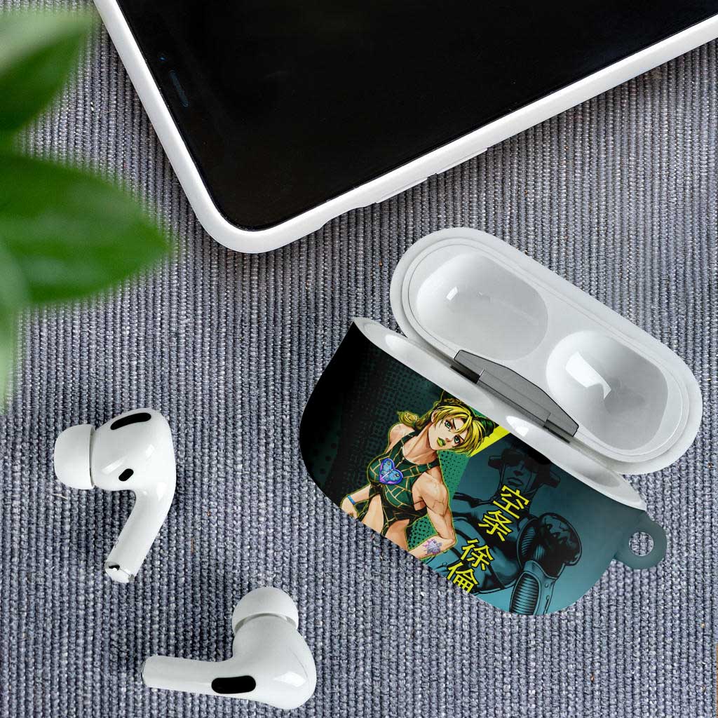 Jolyne Cujoh JoJo’s Bizarre Adventure AirPods Case with Stone Free Stand - The Mazicc