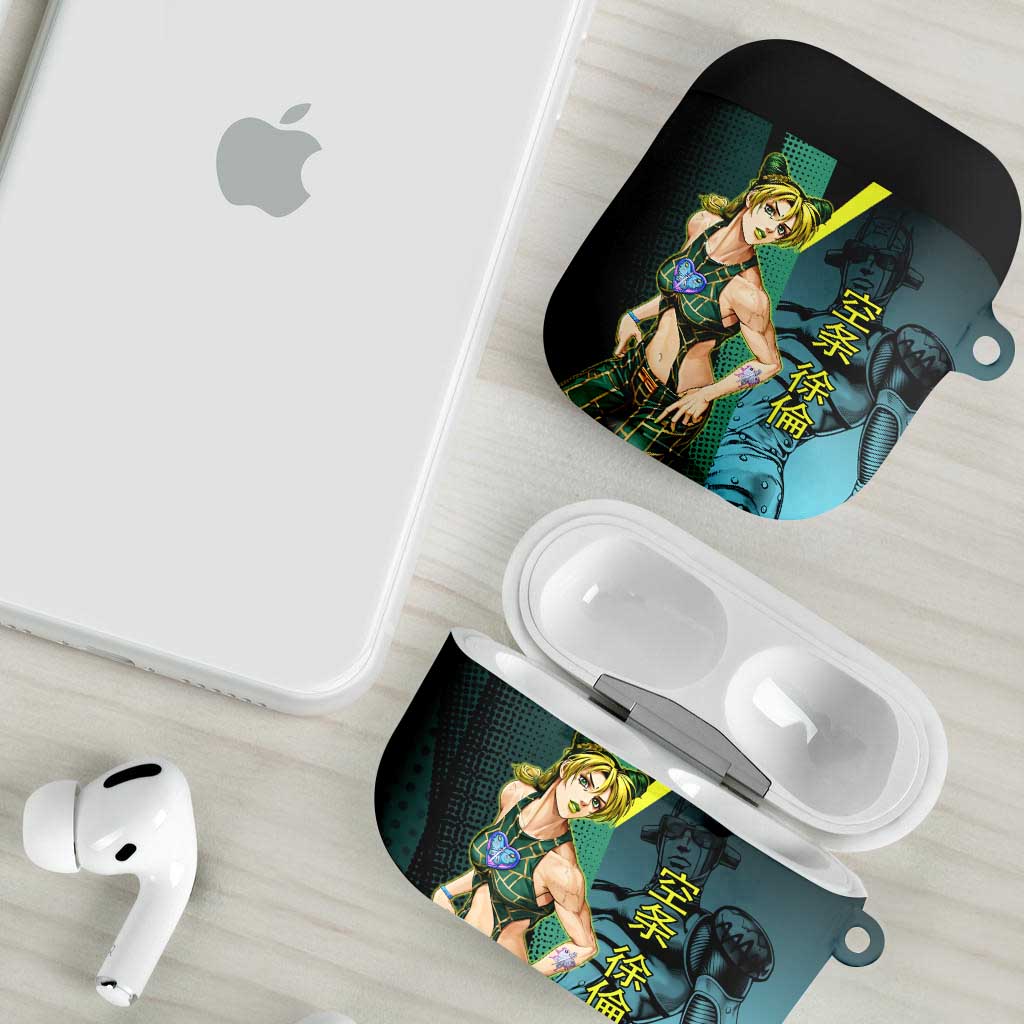 Jolyne Cujoh JoJo’s Bizarre Adventure AirPods Case with Stone Free Stand - The Mazicc