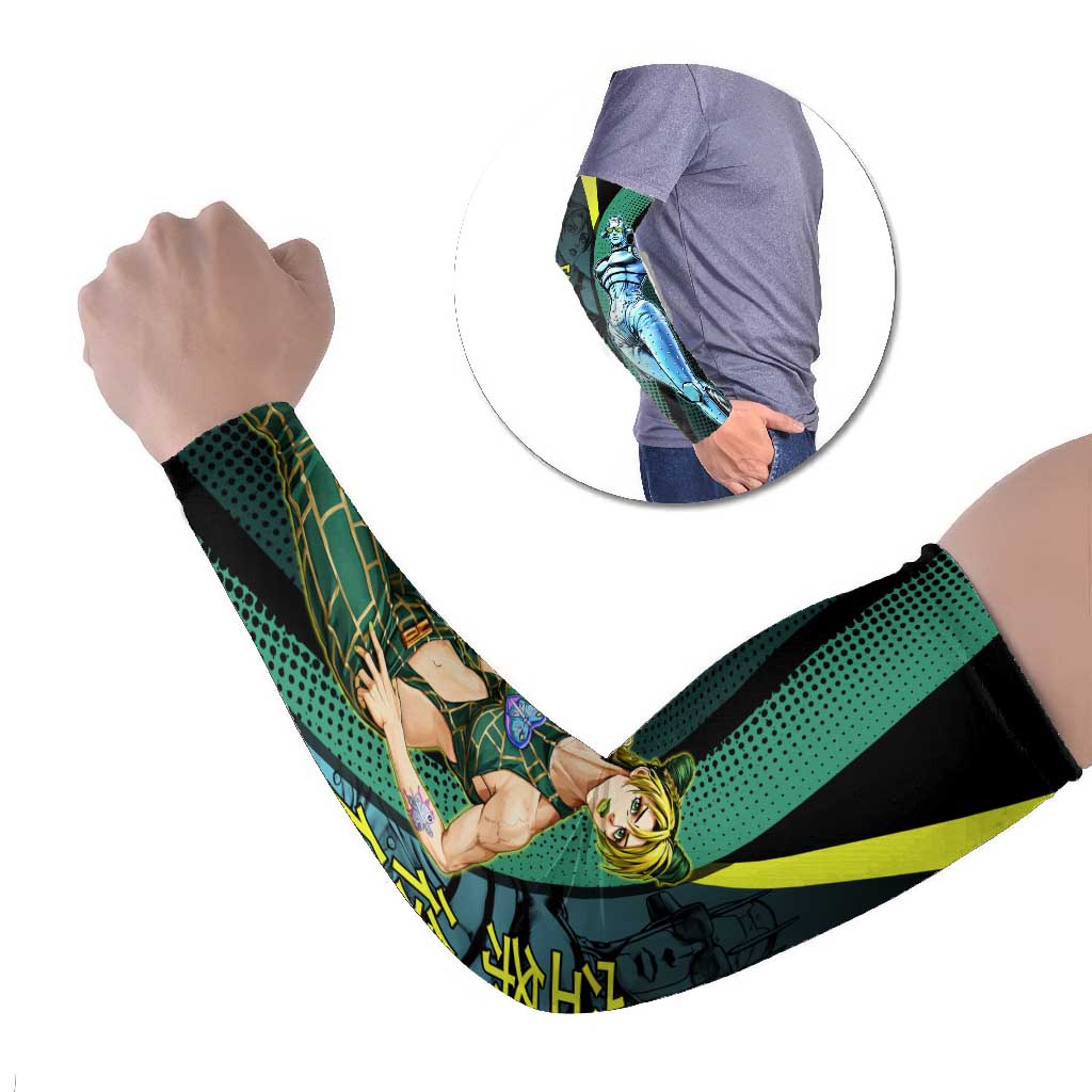 Jolyne Cujoh JoJo’s Bizarre Adventure Arm Sleeves with Stone Free Stand - The Mazicc