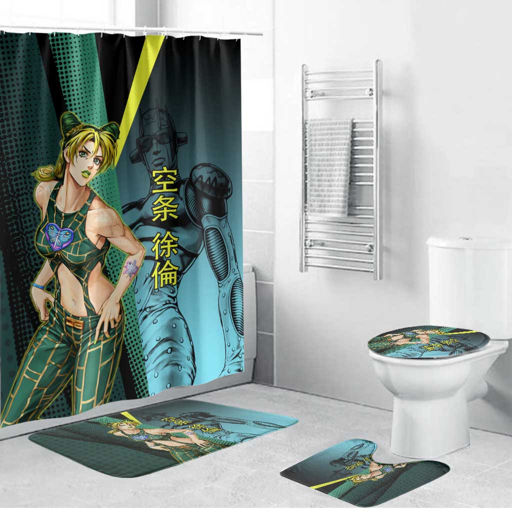Jolyne Cujoh JoJo’s Bizarre Adventure Bathroom Set with Stone Free Stand - The Mazicc