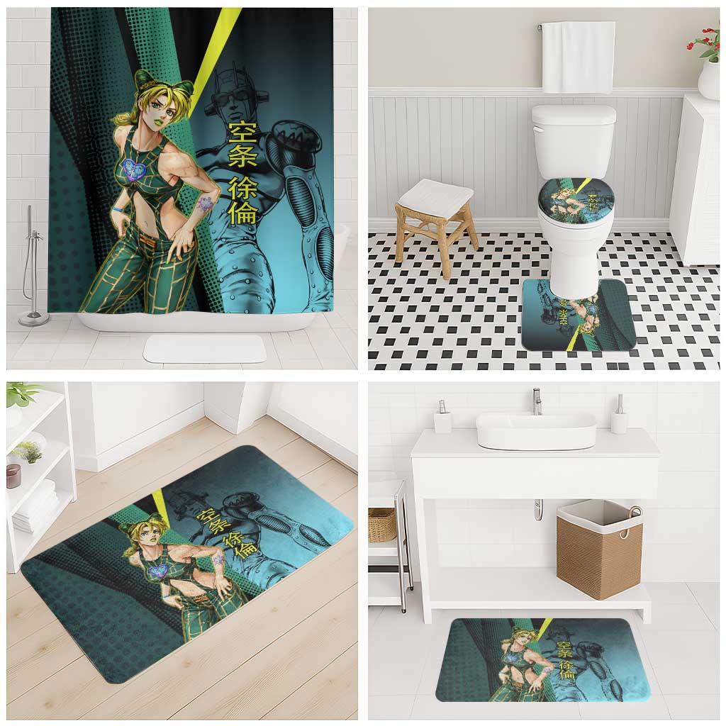 Jolyne Cujoh JoJo’s Bizarre Adventure Bathroom Set with Stone Free Stand - The Mazicc