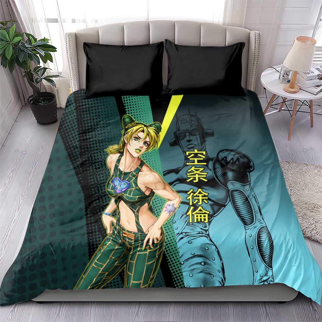 Jolyne Cujoh JoJo’s Bizarre Adventure Bedding Set with Stone Free Stand - The Mazicc