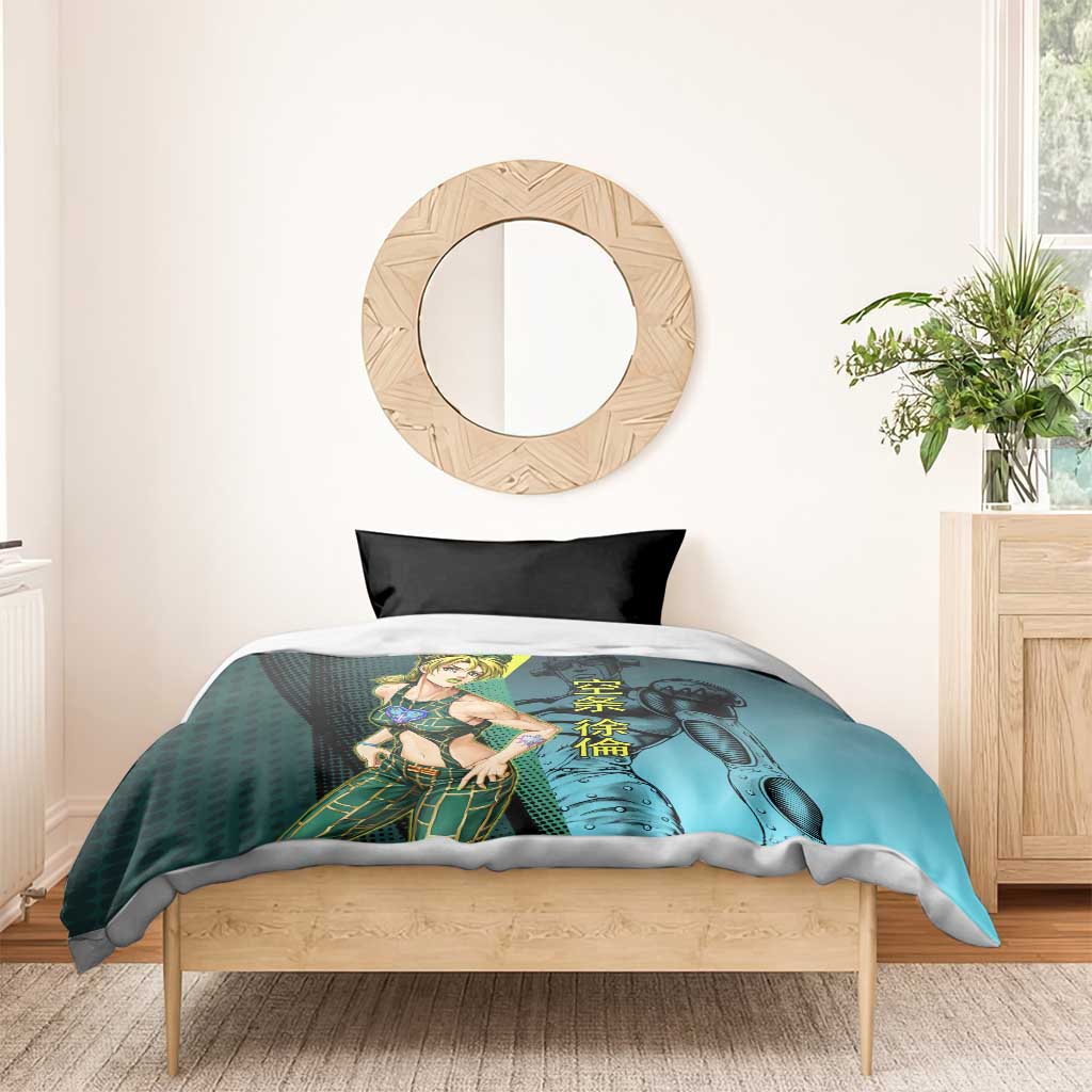 Jolyne Cujoh JoJo’s Bizarre Adventure Bedding Set with Stone Free Stand - The Mazicc