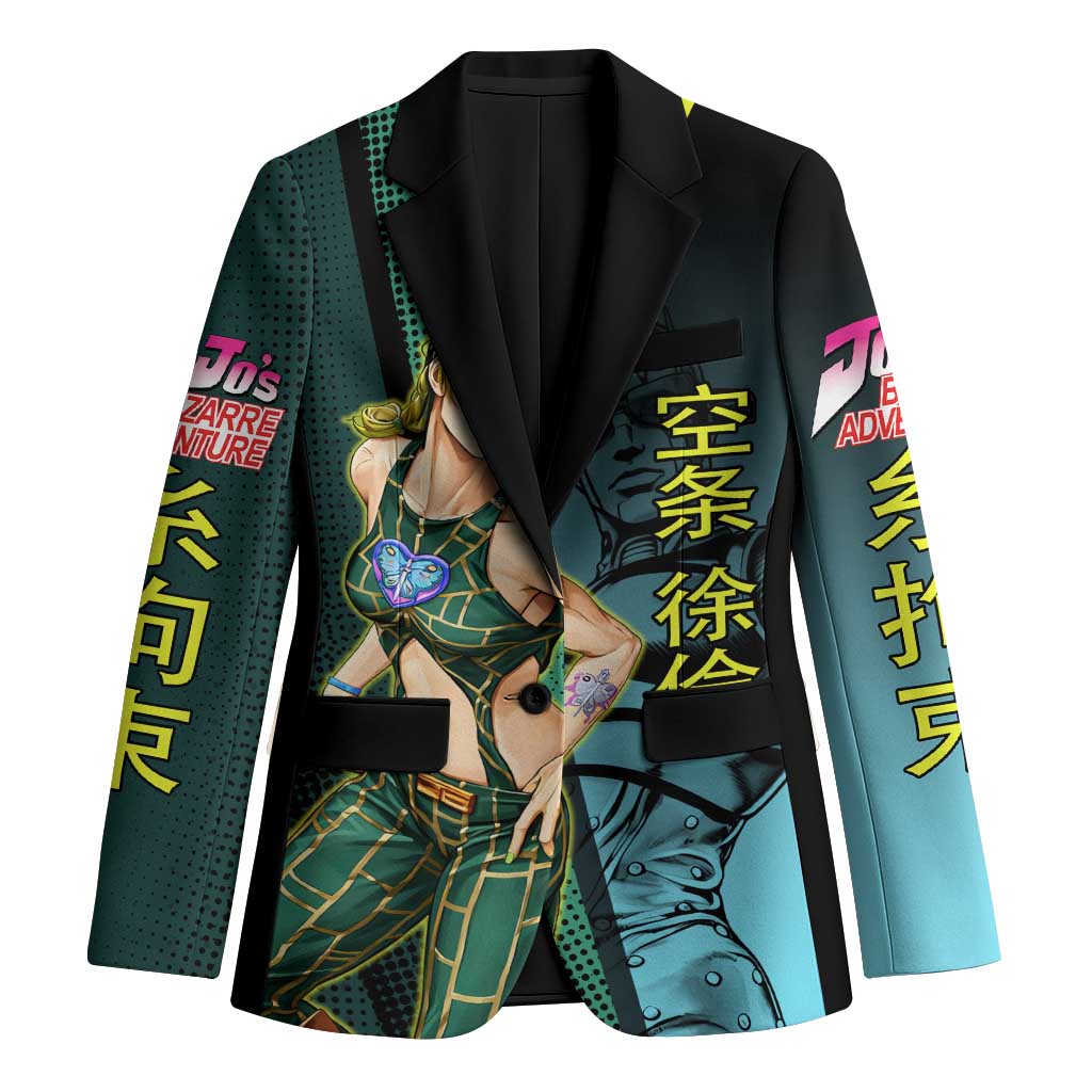 Jolyne Cujoh JoJo’s Bizarre Adventure Blazer with Stone Free Stand - The Mazicc