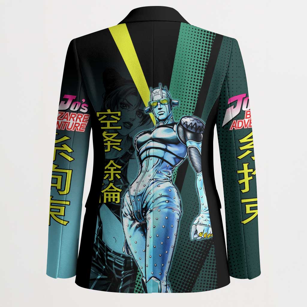 Jolyne Cujoh JoJo’s Bizarre Adventure Blazer with Stone Free Stand - The Mazicc
