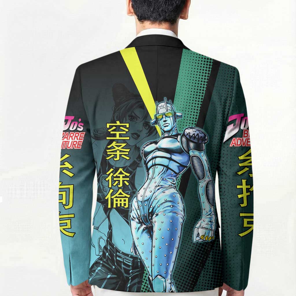 Jolyne Cujoh JoJo’s Bizarre Adventure Blazer with Stone Free Stand - The Mazicc