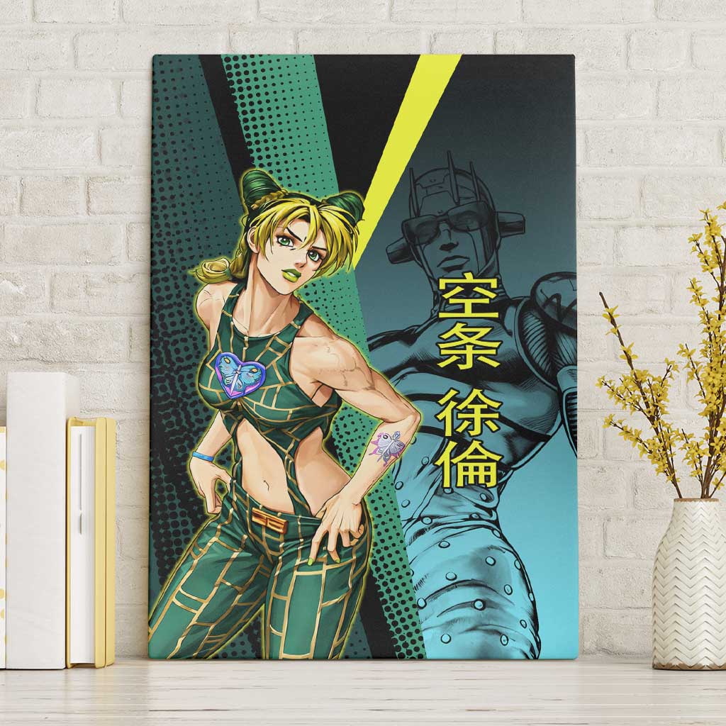 Jolyne Cujoh JoJo’s Bizarre Adventure Canvas Wall Art with Stone Free Stand - The Mazicc