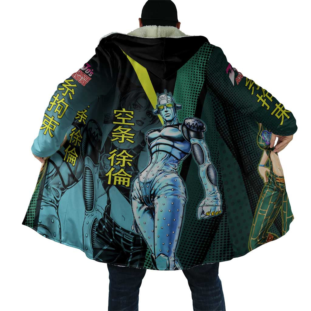 Jolyne Cujoh JoJo’s Bizarre Adventure Cloak with Stone Free Stand - The Mazicc