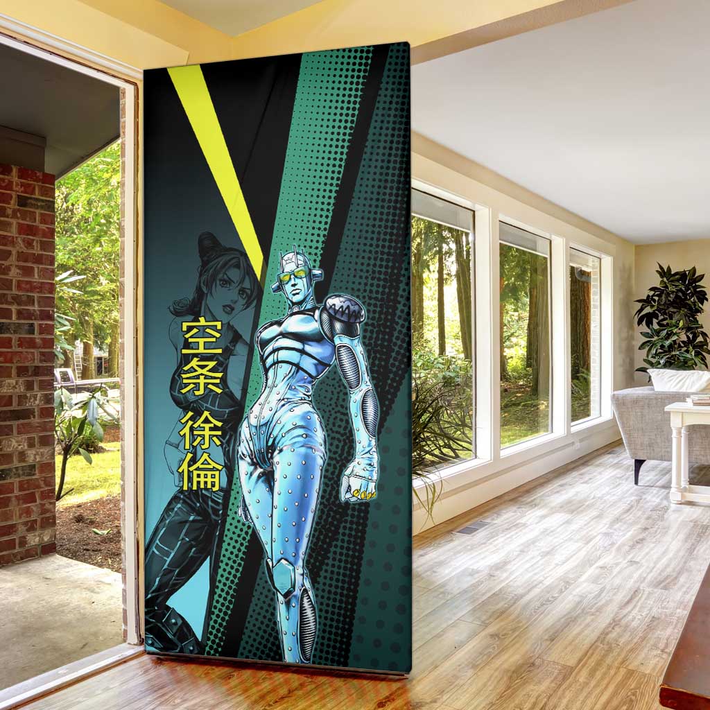 Jolyne Cujoh JoJo’s Bizarre Adventure Door Cover with Stone Free Stand - The Mazicc