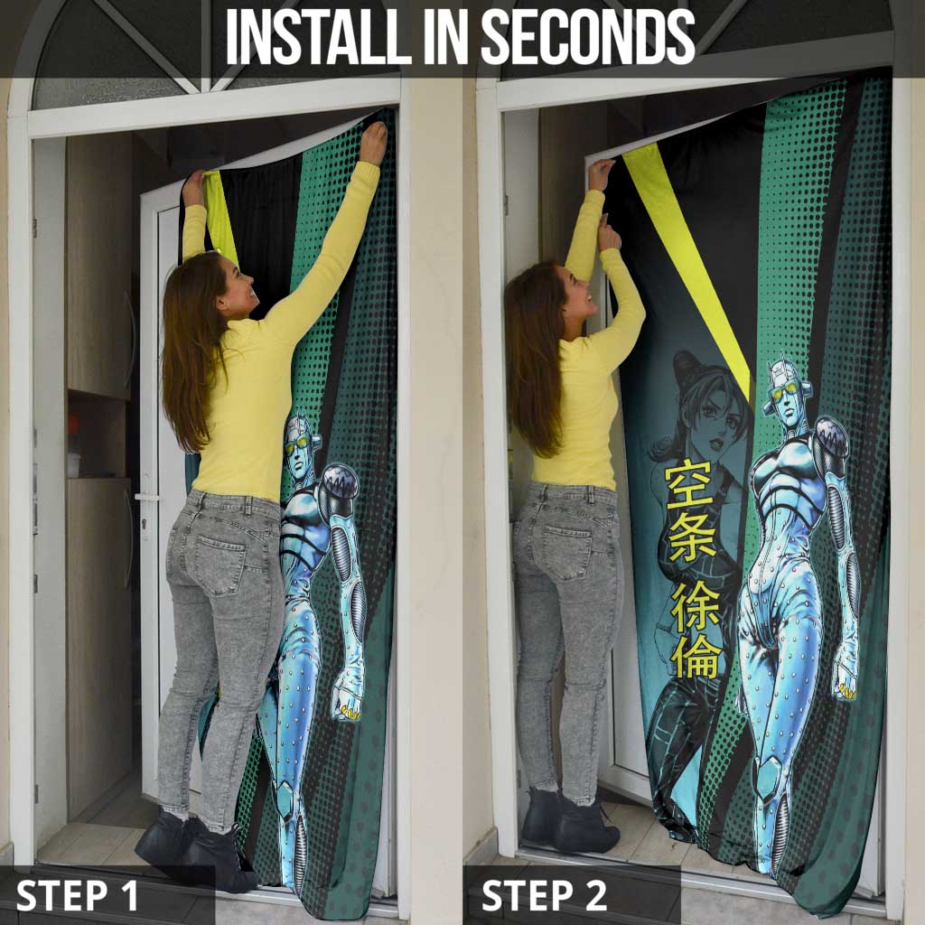 Jolyne Cujoh JoJo’s Bizarre Adventure Door Cover with Stone Free Stand - The Mazicc