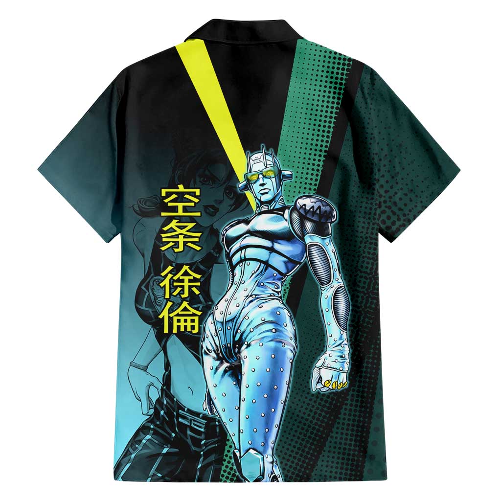 Jolyne Cujoh JoJo’s Bizarre Adventure Family Matching Puletasi and Hawaiian Shirt with Stone Free Stand