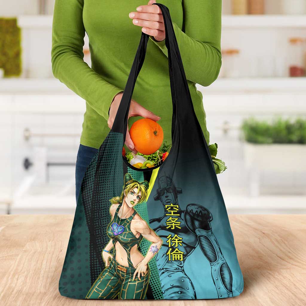 Jolyne Cujoh JoJo’s Bizarre Adventure Grocery Bag with Stone Free Stand - The Mazicc