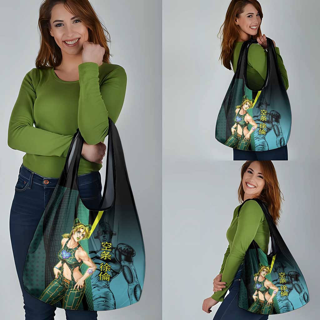 Jolyne Cujoh JoJo’s Bizarre Adventure Grocery Bag with Stone Free Stand - The Mazicc