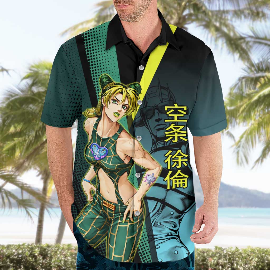 Jolyne Cujoh JoJo’s Bizarre Adventure Hawaiian Shirt with Stone Free Stand - The Mazicc