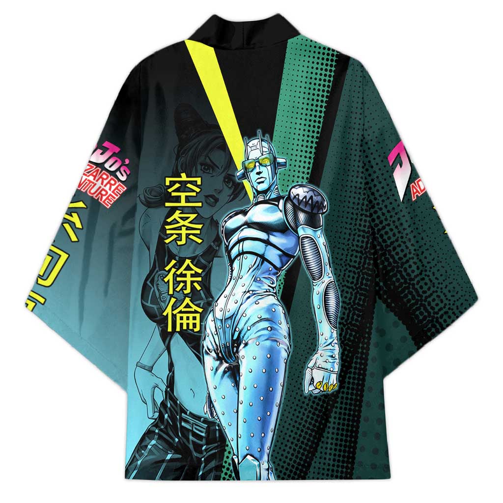 Jolyne Cujoh JoJo’s Bizarre Adventure Kimono with Stone Free Stand - The Mazicc