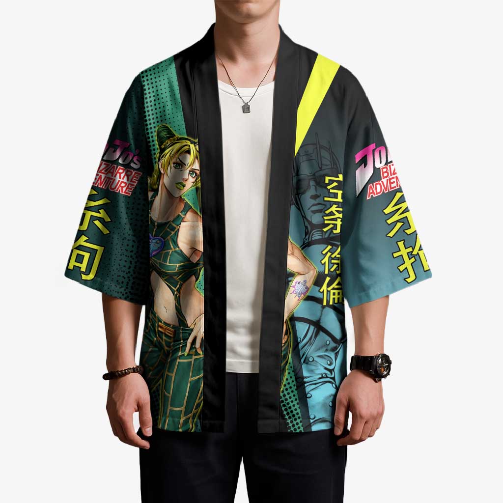 Jolyne Cujoh JoJo’s Bizarre Adventure Kimono with Stone Free Stand - The Mazicc
