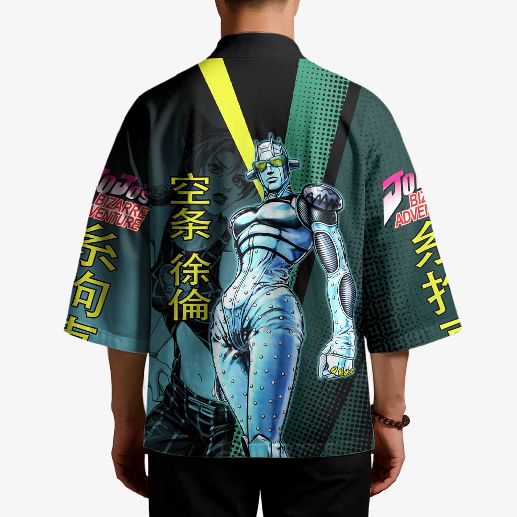 Jolyne Cujoh JoJo’s Bizarre Adventure Kimono with Stone Free Stand - The Mazicc