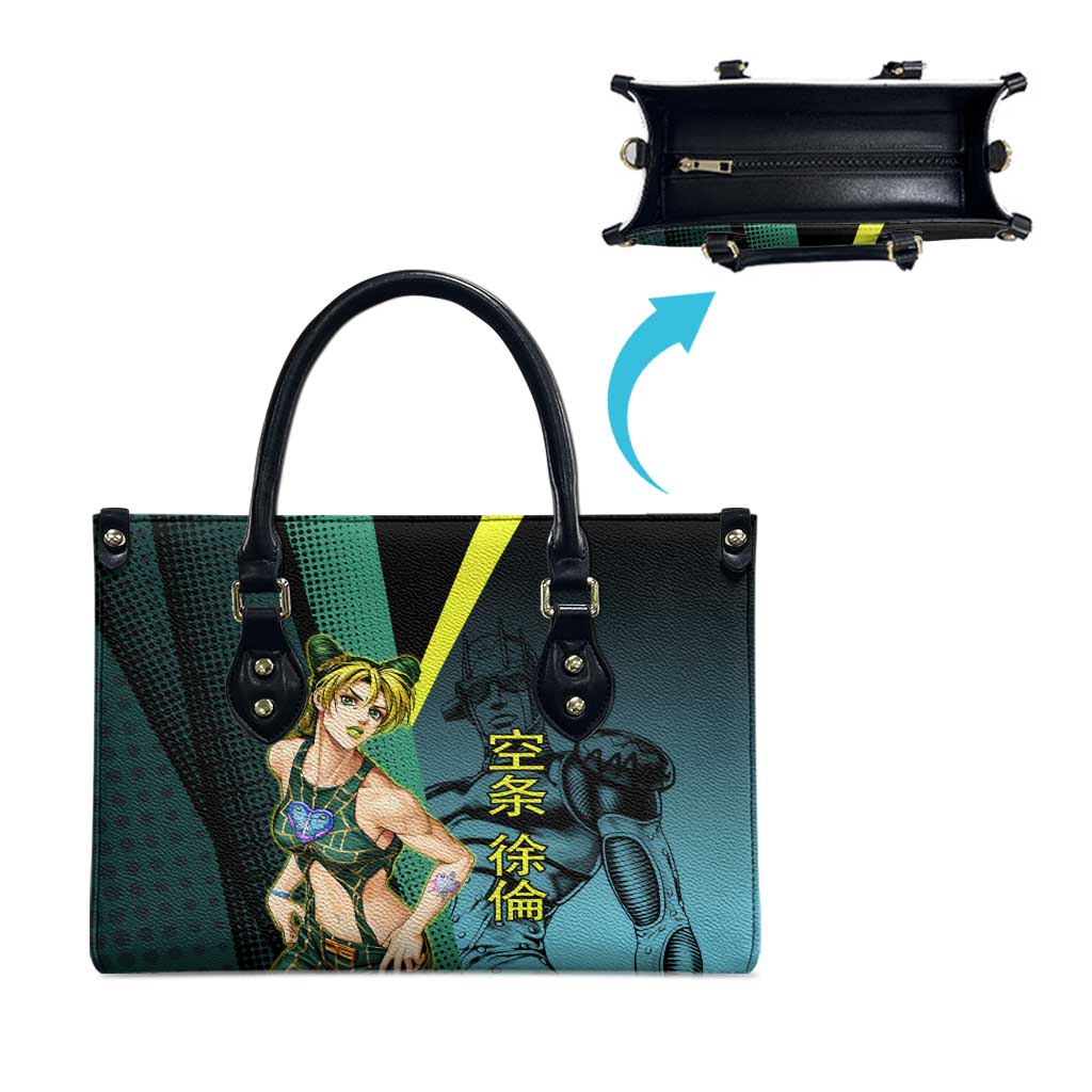 Jolyne Cujoh JoJo’s Bizarre Adventure Leather Bag with Stone Free Stand - The Mazicc