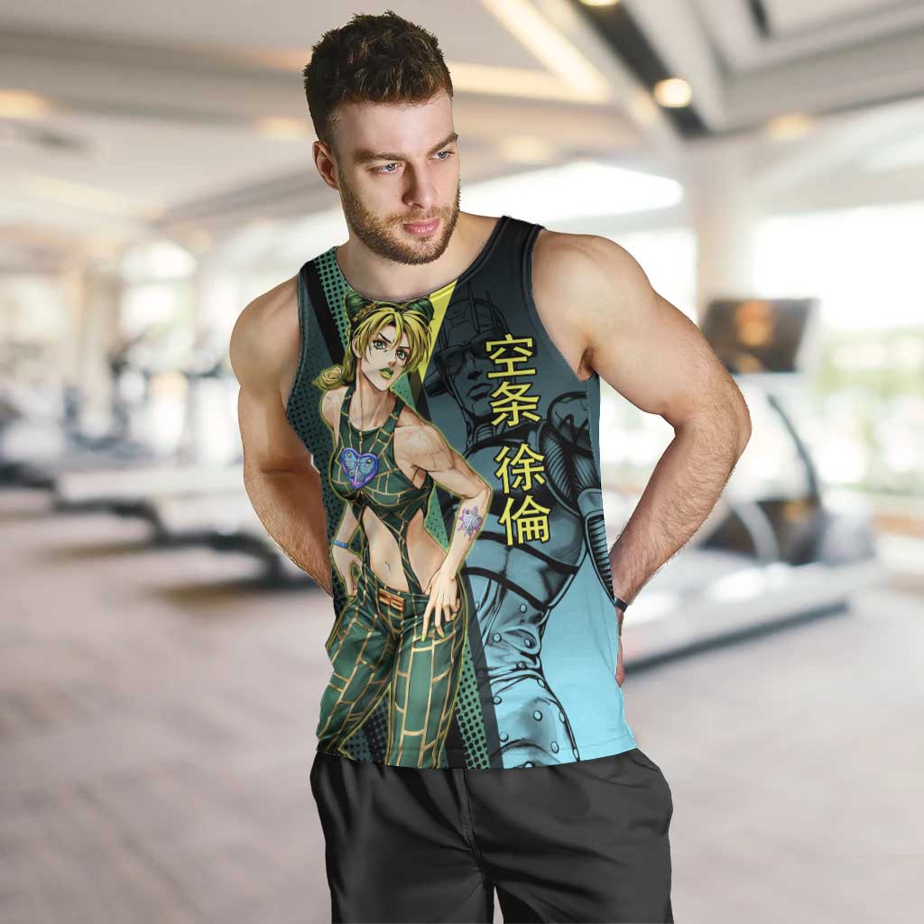 Jolyne Cujoh JoJo’s Bizarre Adventure Men Tank Top with Stone Free Stand - The Mazicc