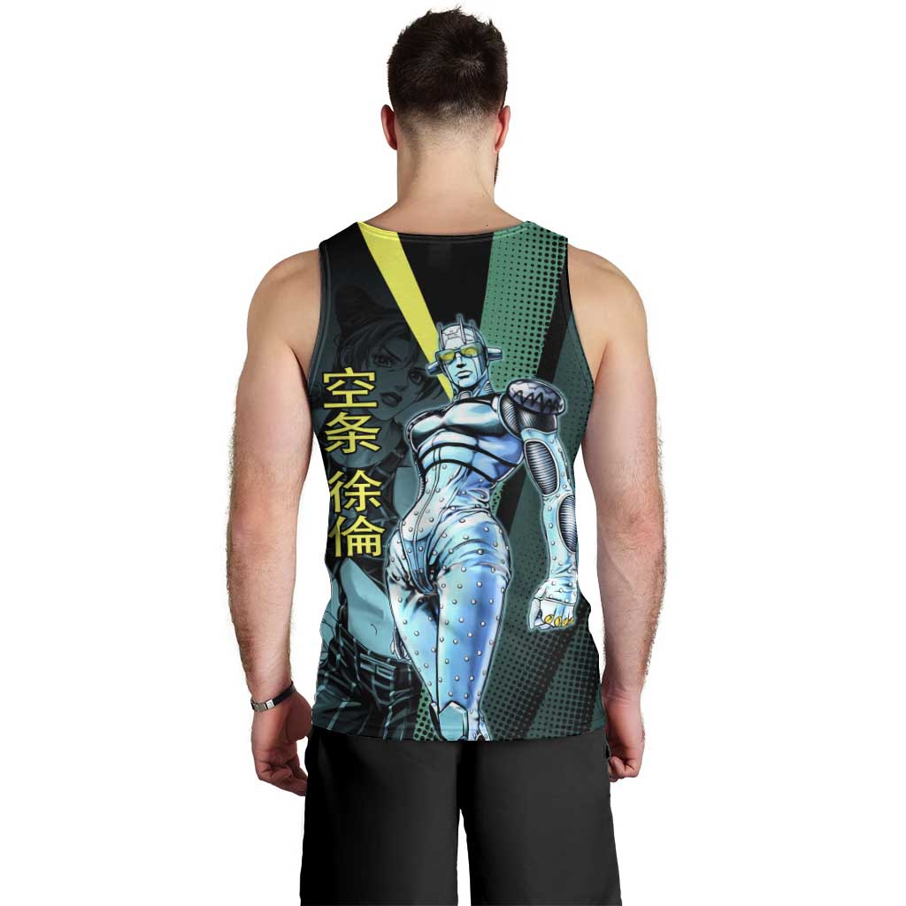 Jolyne Cujoh JoJo’s Bizarre Adventure Men Tank Top with Stone Free Stand - The Mazicc