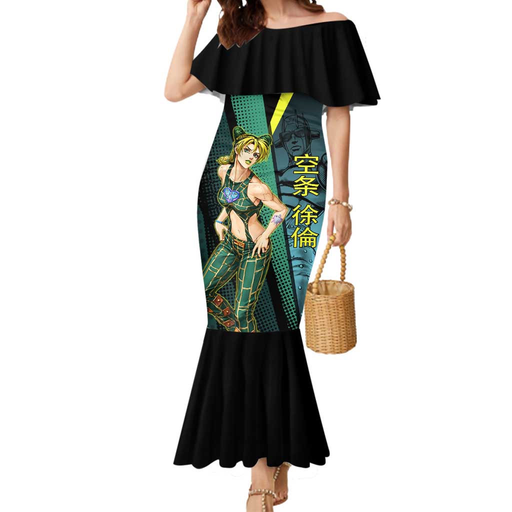 Jolyne Cujoh JoJo’s Bizarre Adventure Mermaid Dress with Stone Free Stand - The Mazicc
