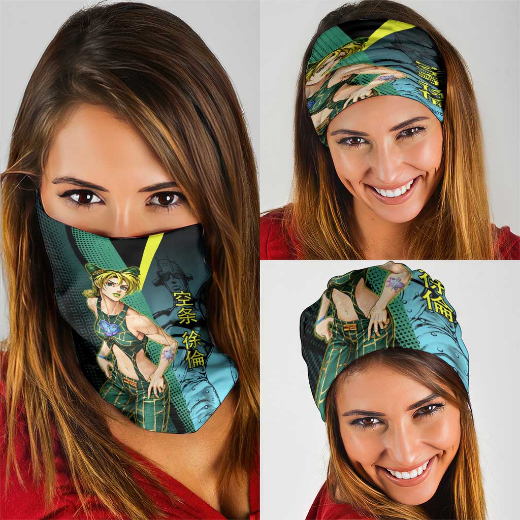 Jolyne Cujoh JoJo’s Bizarre Adventure Neck Gaiter with Stone Free Stand - The Mazicc