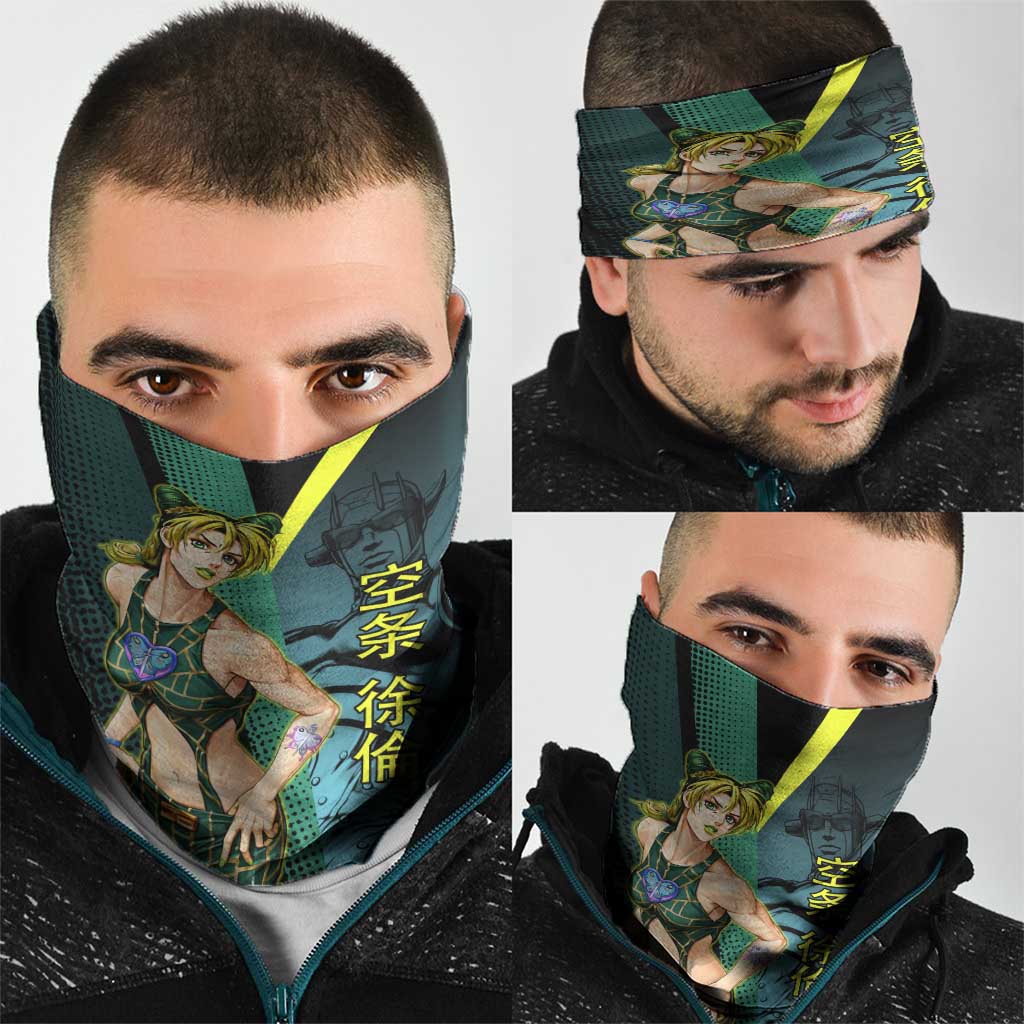 Jolyne Cujoh JoJo’s Bizarre Adventure Neck Gaiter with Stone Free Stand - The Mazicc