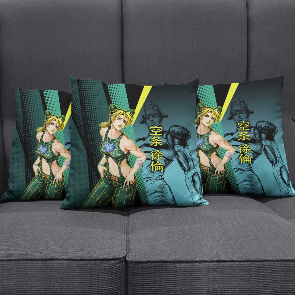 Jolyne Cujoh JoJo’s Bizarre Adventure Pillow Cover with Stone Free Stand - The Mazicc