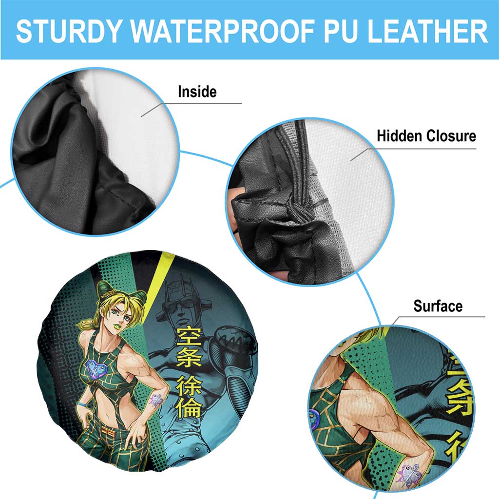 Jolyne Cujoh JoJo’s Bizarre Adventure Spare Tire Cover with Stone Free Stand - The Mazicc