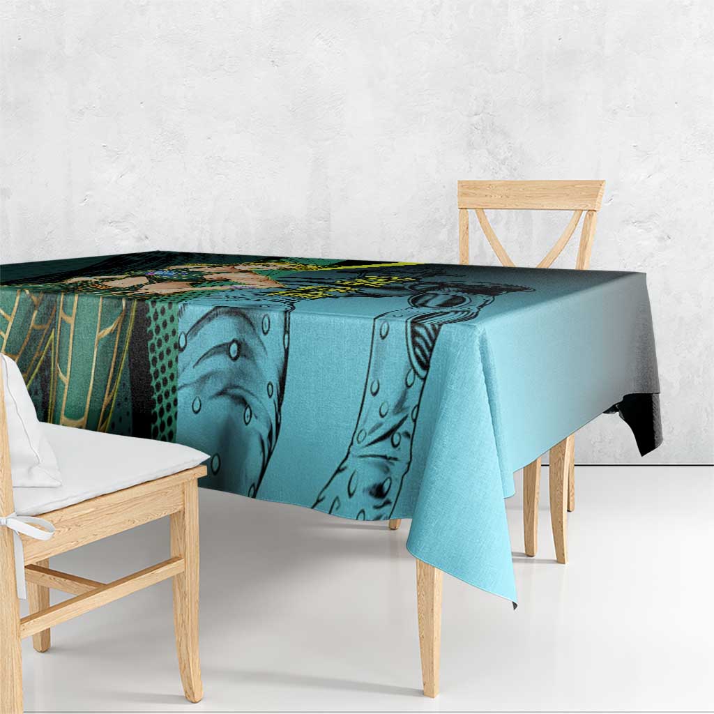 Jolyne Cujoh JoJo’s Bizarre Adventure Tablecloth with Stone Free Stand - The Mazicc