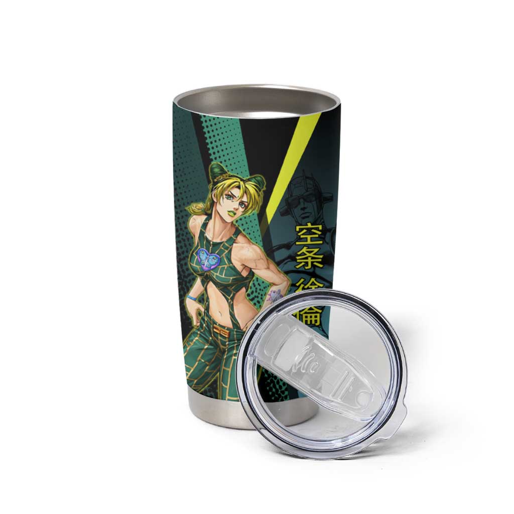 Jolyne Cujoh JoJo’s Bizarre Adventure Tumbler Cup with Stone Free Stand - The Mazicc