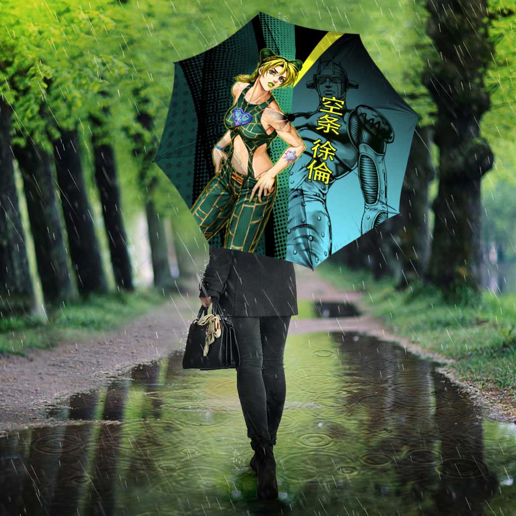 Jolyne Cujoh JoJo’s Bizarre Adventure Umbrella with Stone Free Stand - The Mazicc