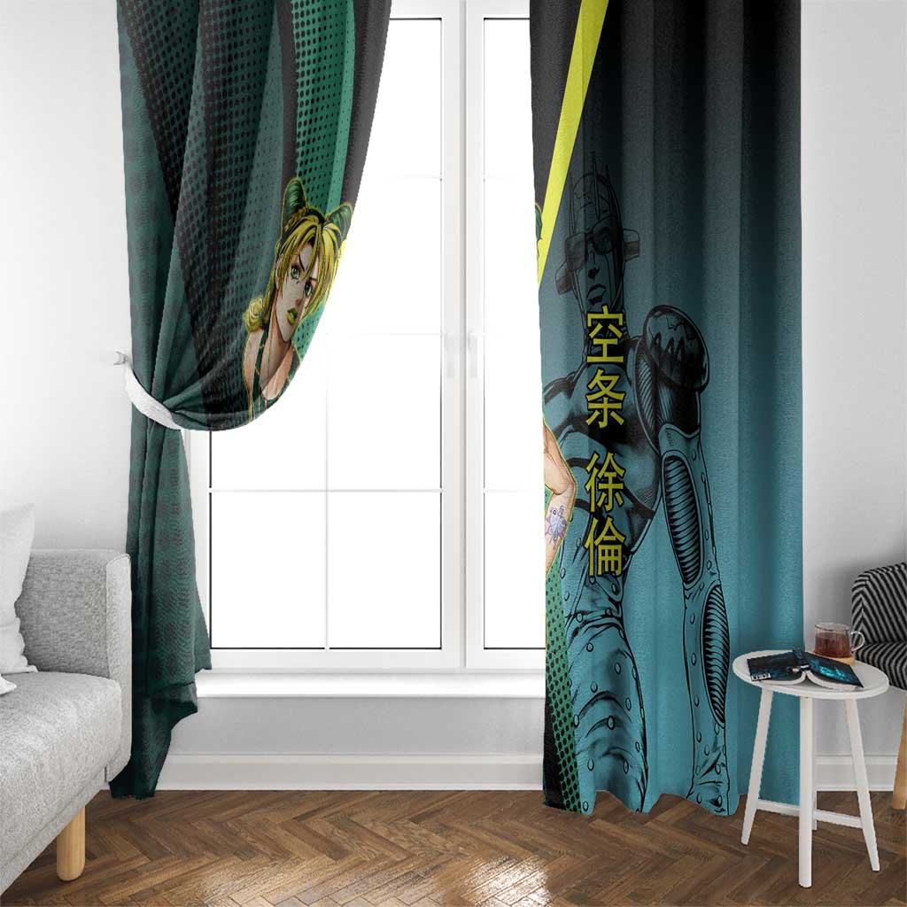 Jolyne Cujoh JoJo’s Bizarre Adventure Window Curtain with Stone Free Stand - The Mazicc