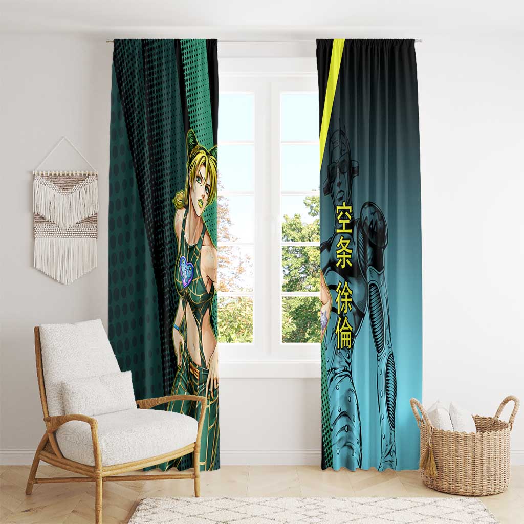 Jolyne Cujoh JoJo’s Bizarre Adventure Window Curtain with Stone Free Stand - The Mazicc