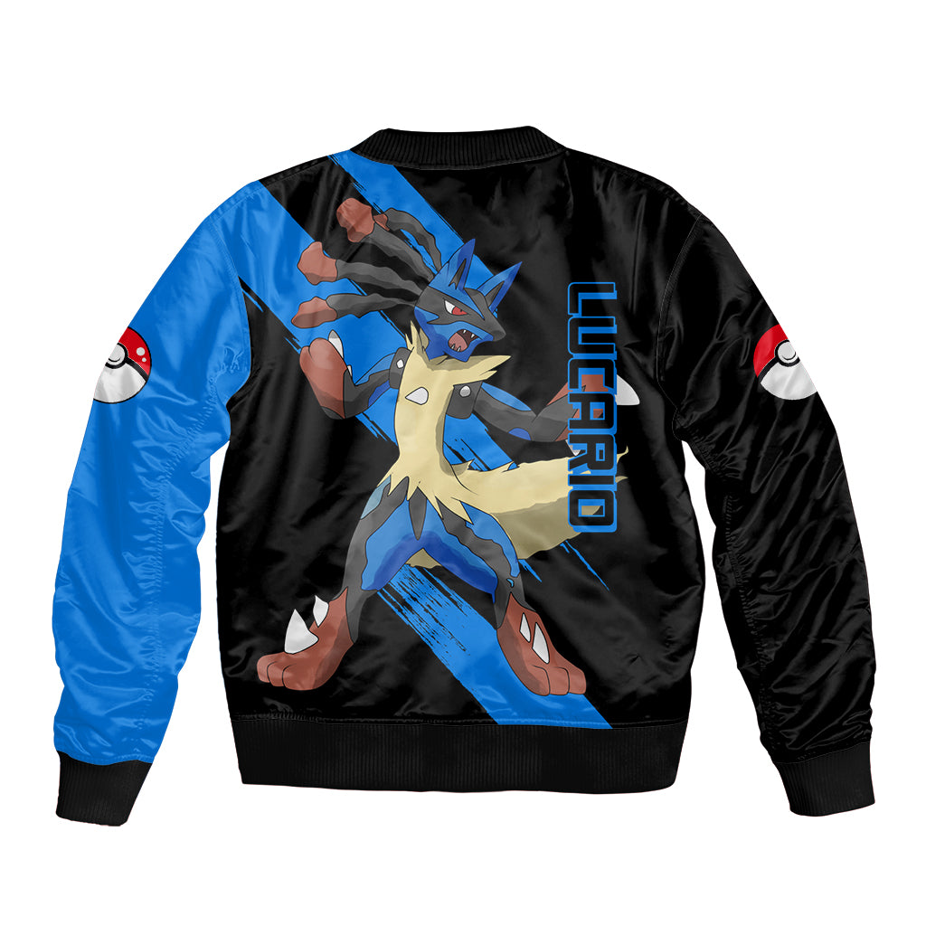 Lucario mix Mega Evolved Bomber Jacket