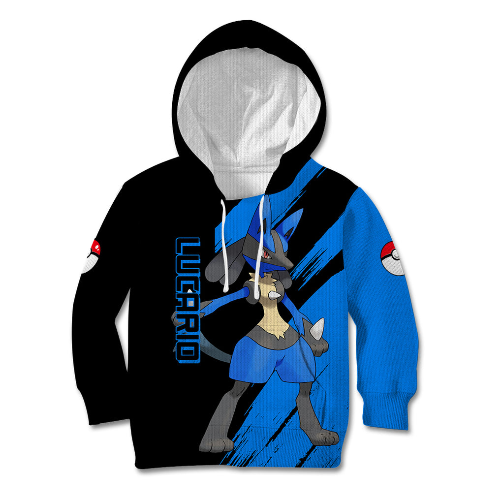 Lucario mix Mega Evolved Kid Hoodie
