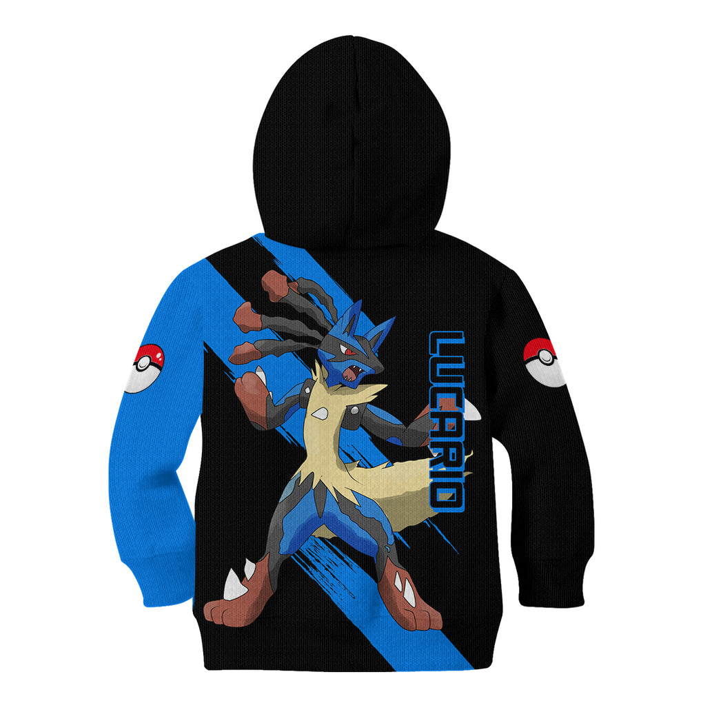 Lucario mix Mega Evolved Kid Hoodie