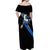 Lucario mix Mega Evolved Off Shoulder Maxi Dress