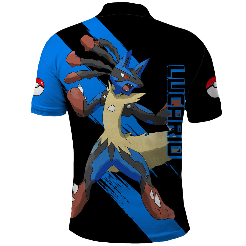 Lucario mix Mega Evolved Polo Shirt