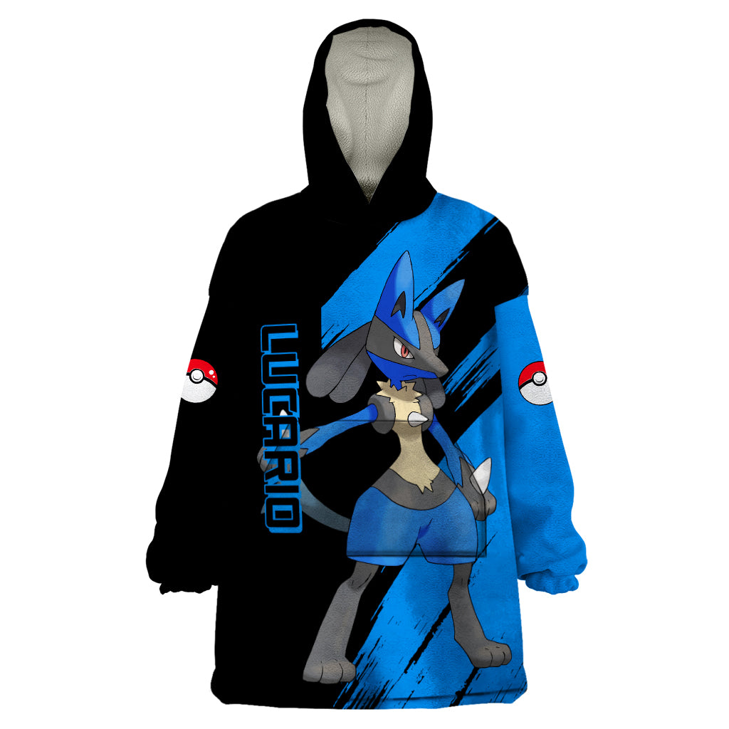 Lucario mix Mega Evolved Wearable Blanket Hoodie