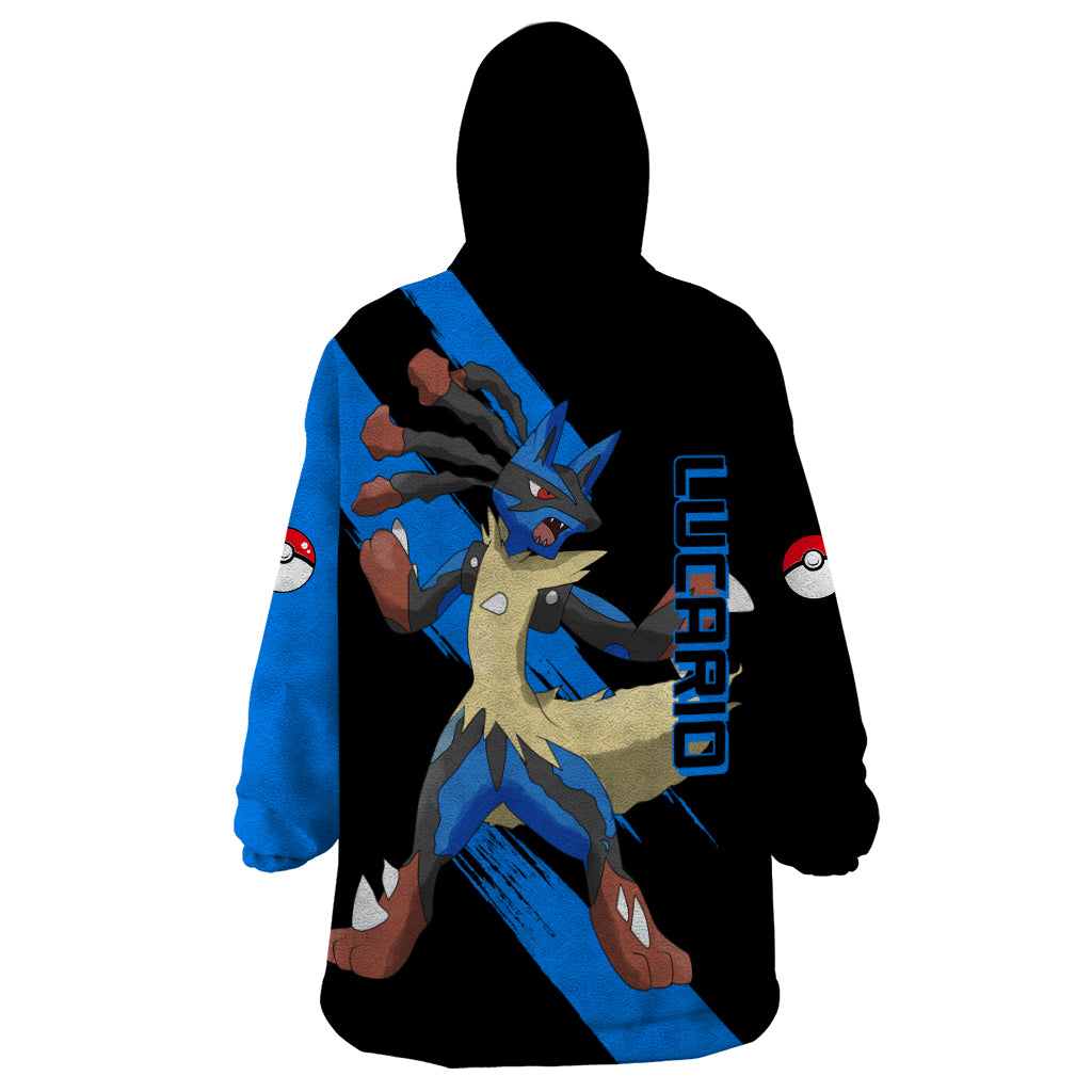 Lucario mix Mega Evolved Wearable Blanket Hoodie
