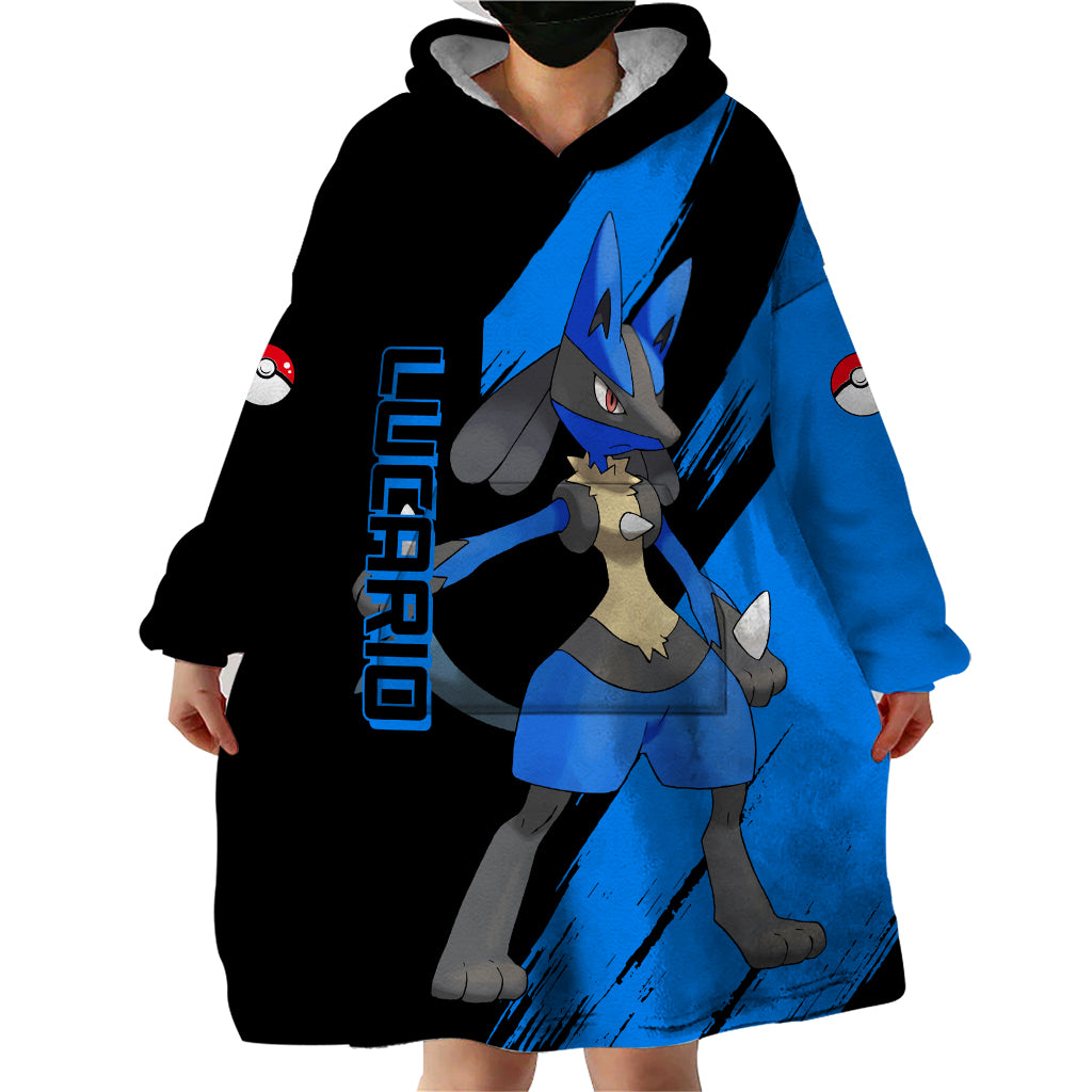 Lucario mix Mega Evolved Wearable Blanket Hoodie