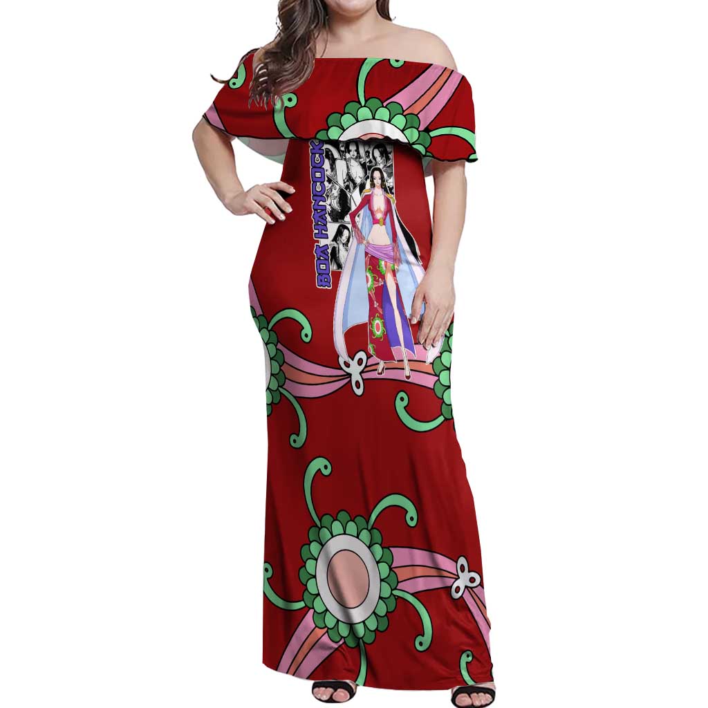 Boa Hancock - One Piece Off Shoulder Maxi Dress Anime Mix Manga Style