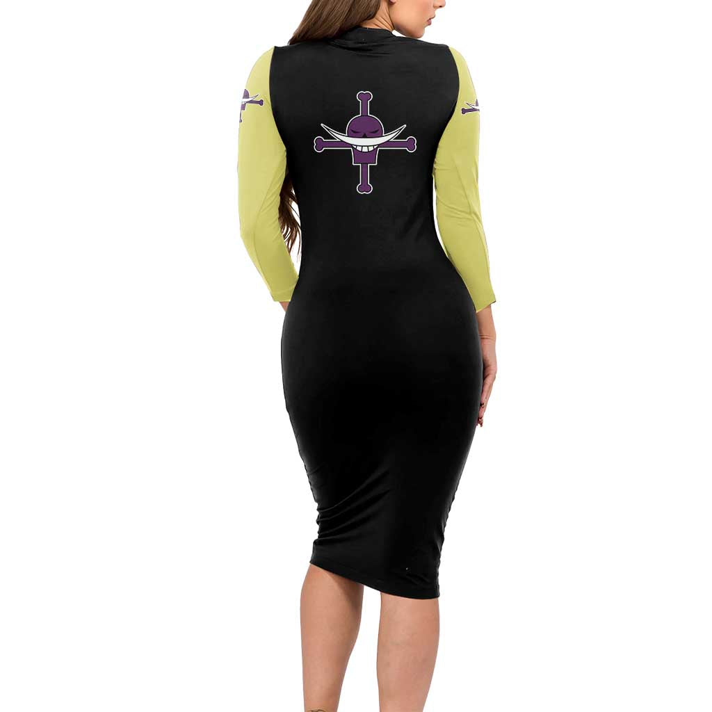 Edward Newgate - One Piece Long Sleeve Bodycon Dress Anime Mix Manga Style