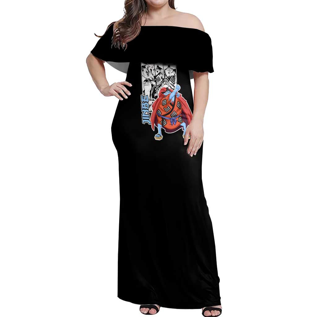 Jinbe - One Piece Off Shoulder Maxi Dress Anime Mix Manga Style