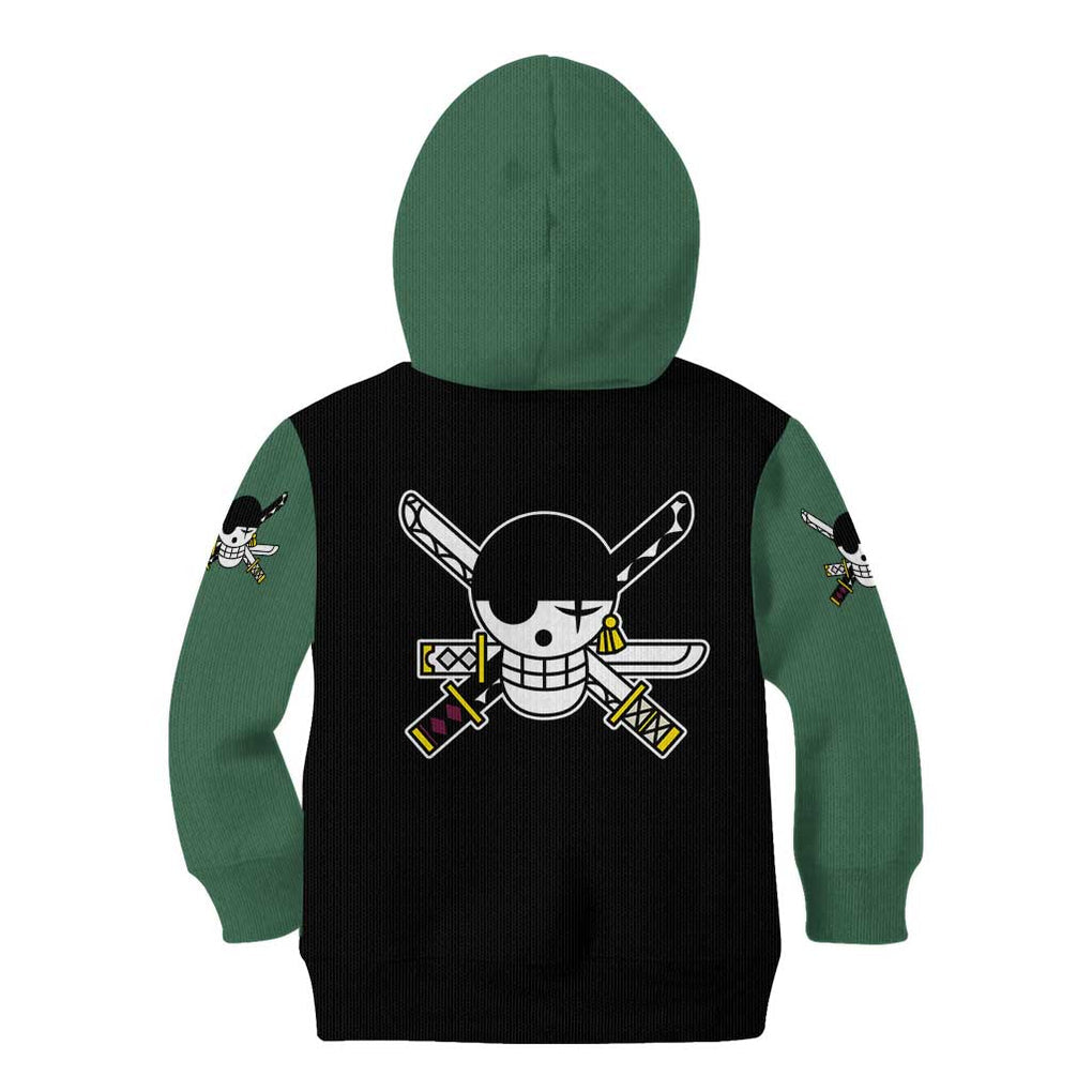 Roronoa Zoro - One Piece Kid Hoodie Anime Mix Manga Style