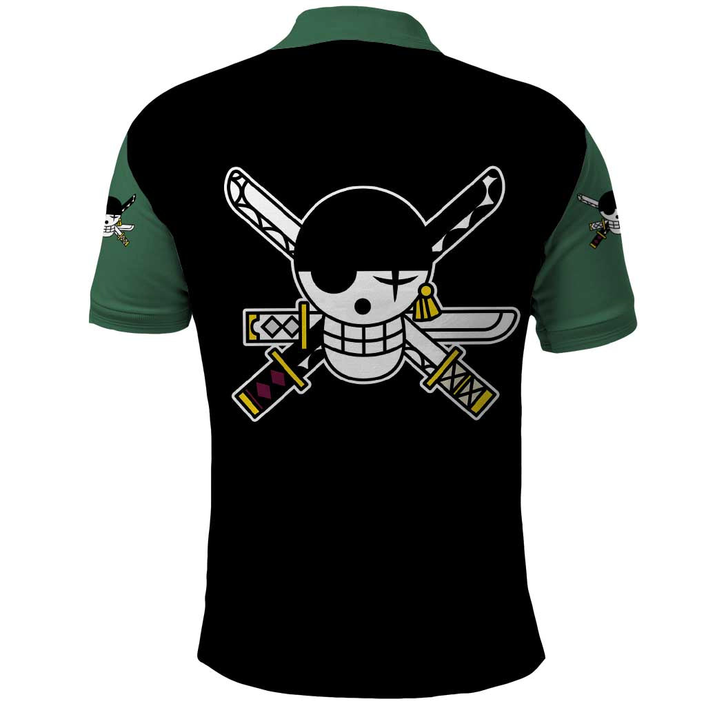 Roronoa Zoro - One Piece Polo Shirt Anime Mix Manga Style